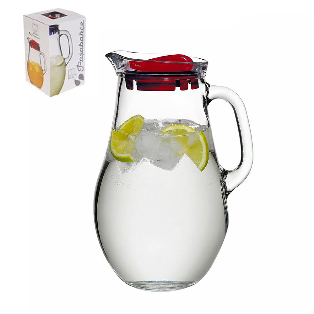 Glass Pitcher 1.85 Litre With Lid