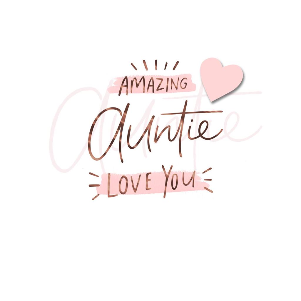 Amazing Auntie Birthday Greetings Card