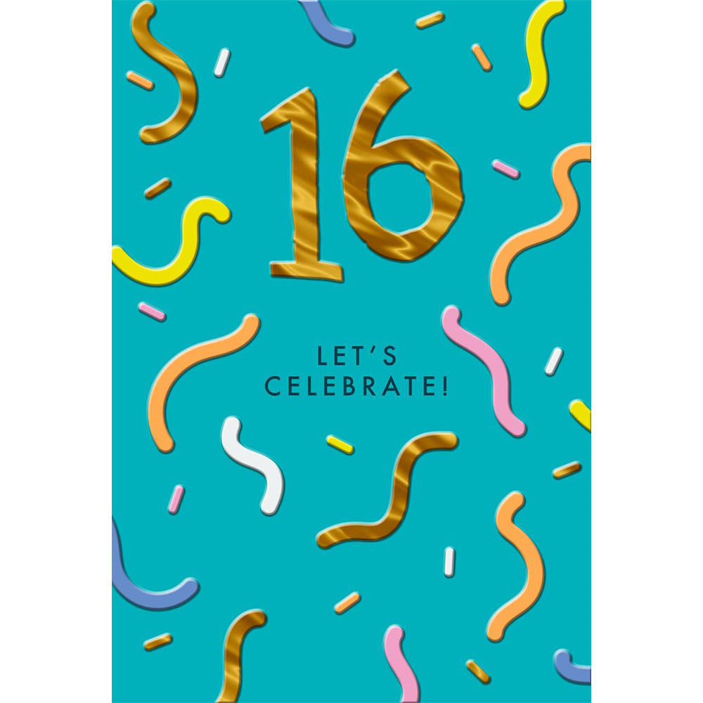 16 Let&#39;s Celebrate! Birthday Greetings Card