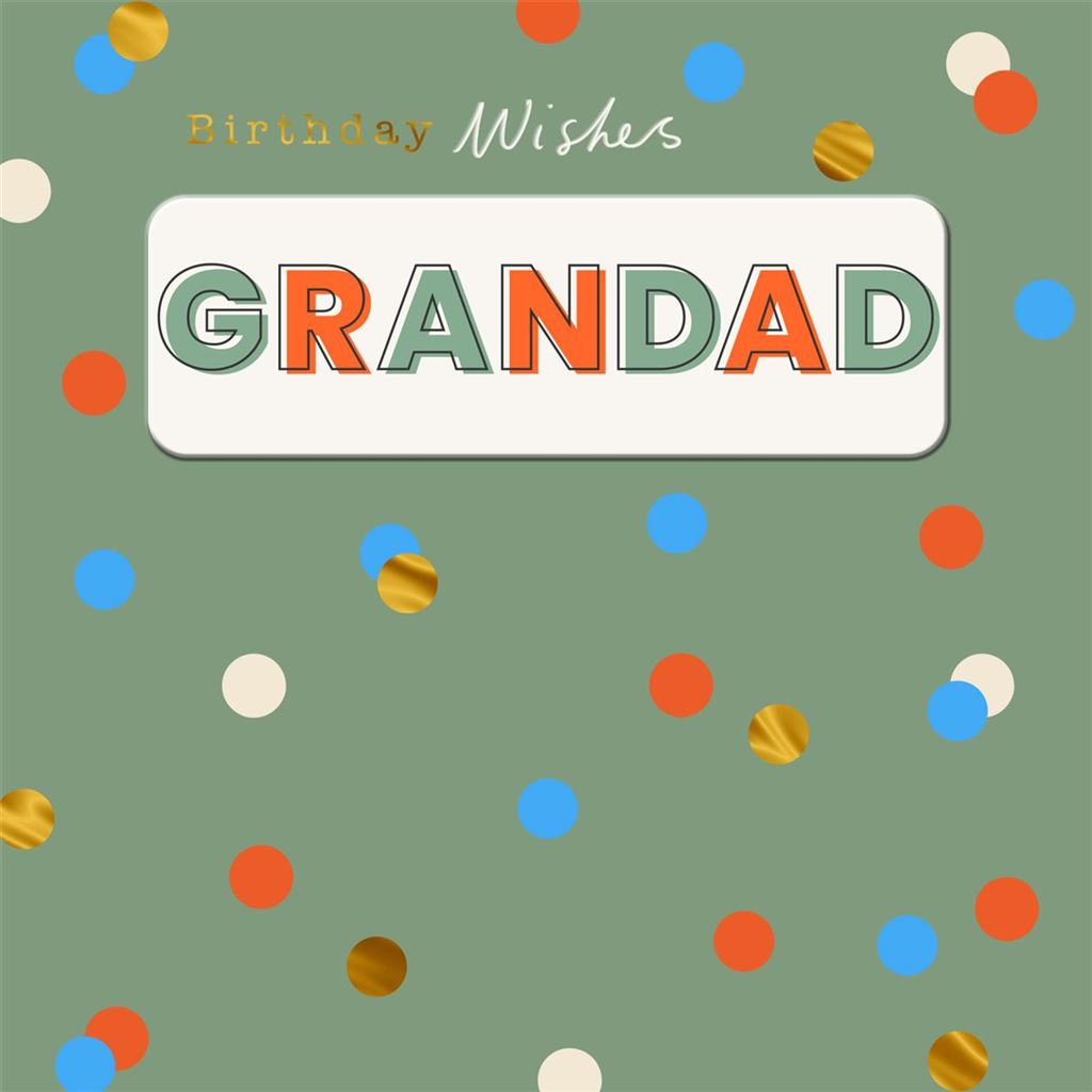 Birthday Wishes Grandad Greetings Card