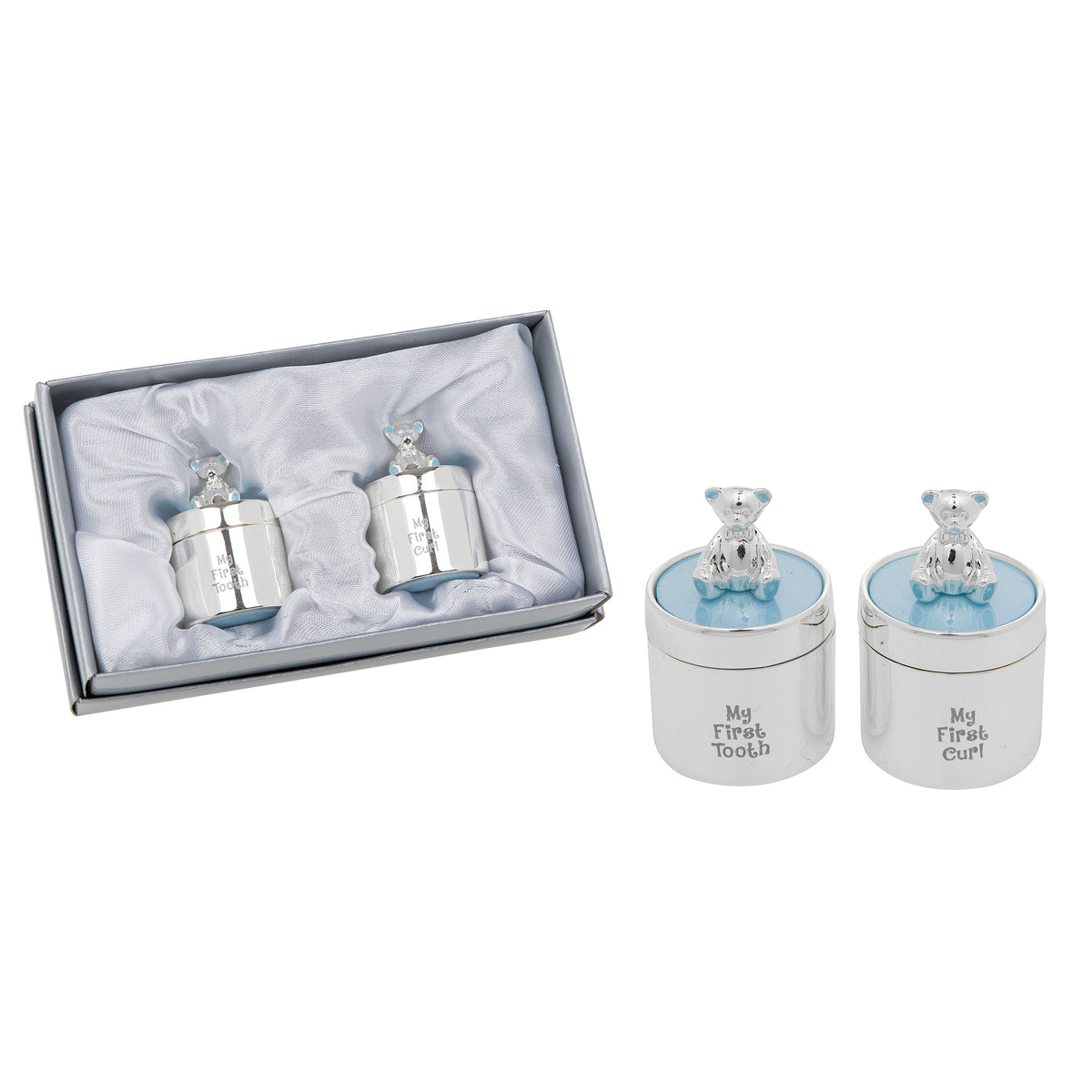 Enamel 1st Tooth &amp; Curl Set in Blue