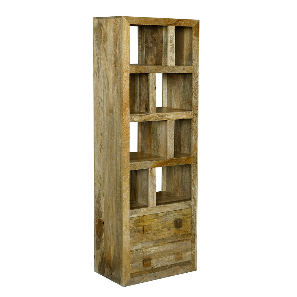 Yoga Light Mango Wood Tall Bookcase