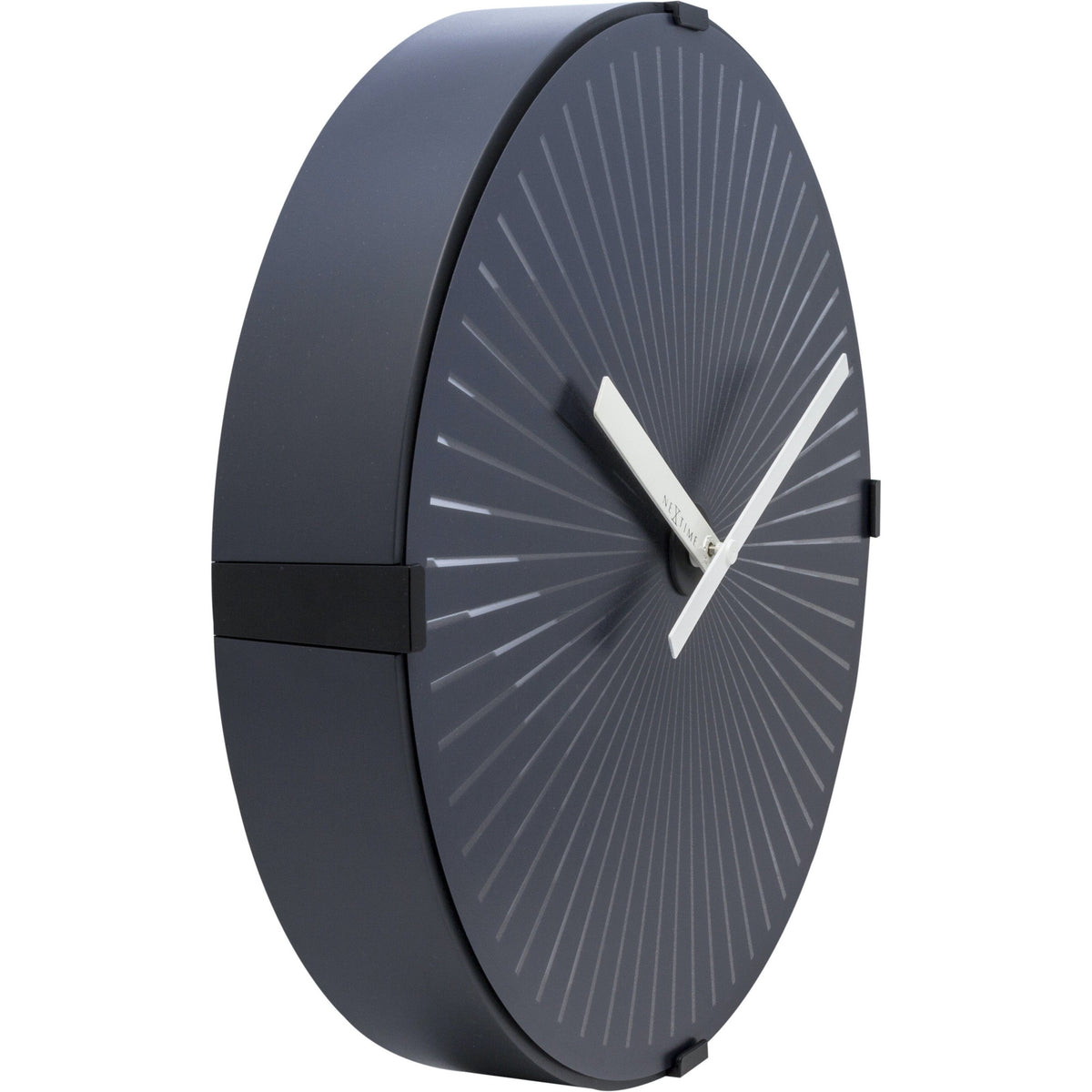 NeXtime - Wall clock- Ø 30 cm – Plastic – Motion clock- White – &#39;Motion Star – White&#39;