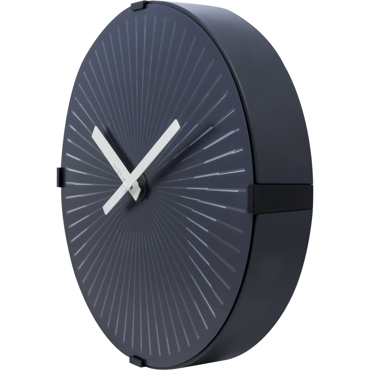 NeXtime - Wall clock- Ø 30 cm – Plastic – Motion clock- White – &#39;Motion Star – White&#39;