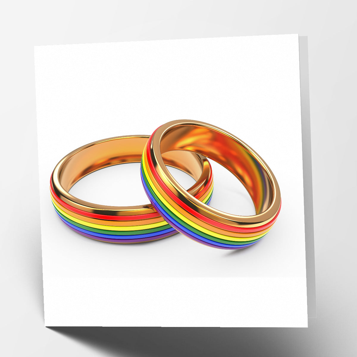 Rainbow Flag Rings Card