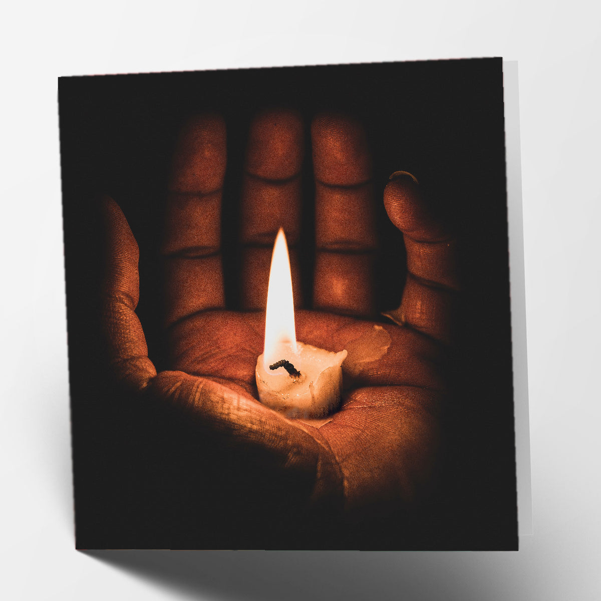 Hand and Candle Card