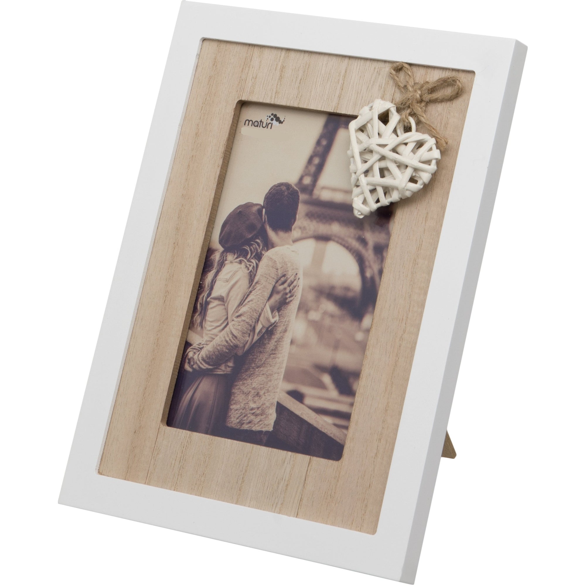 Woven Heart Wooden Photo Frame 8 x 10-Inch