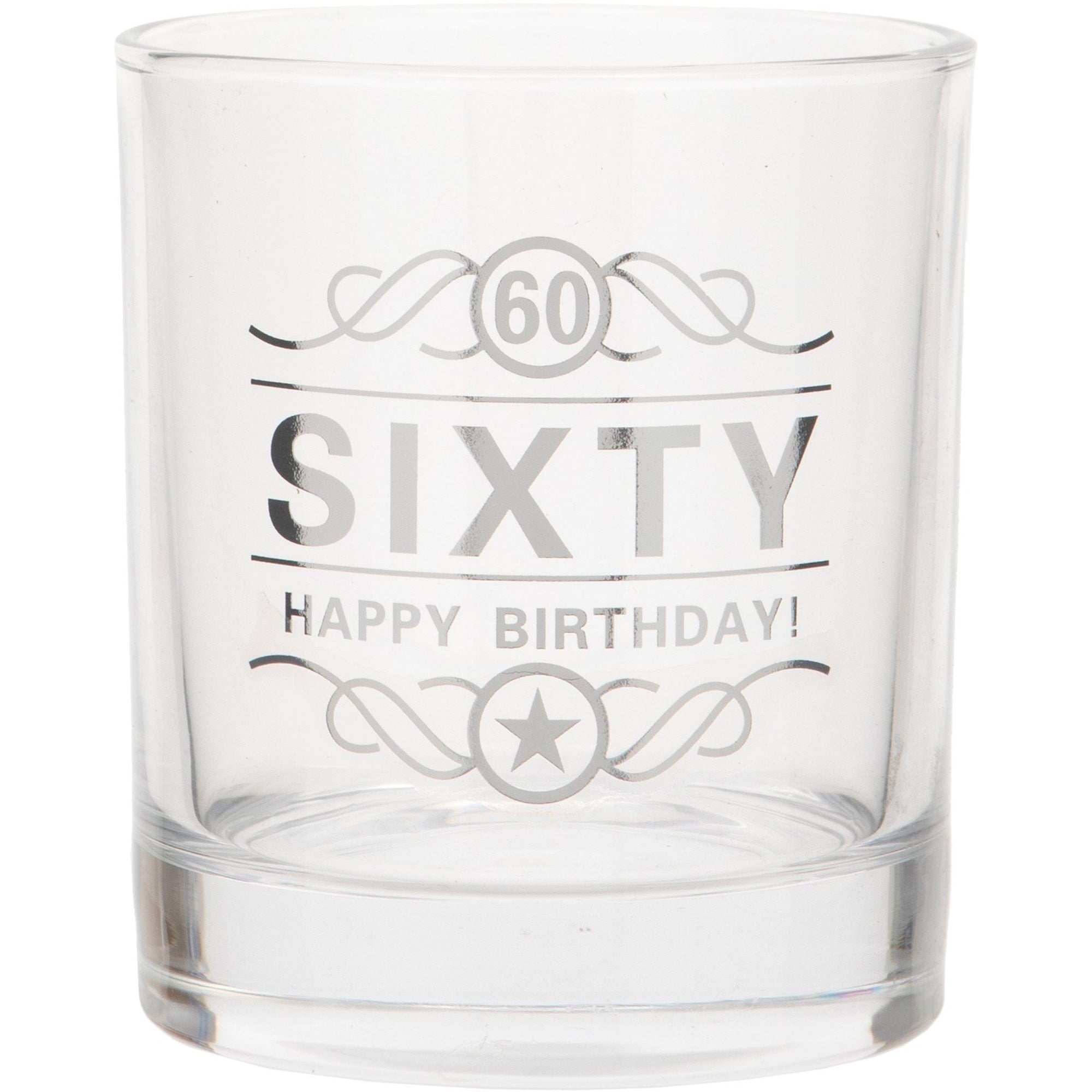 Whisky Glass for Birthday - 60th