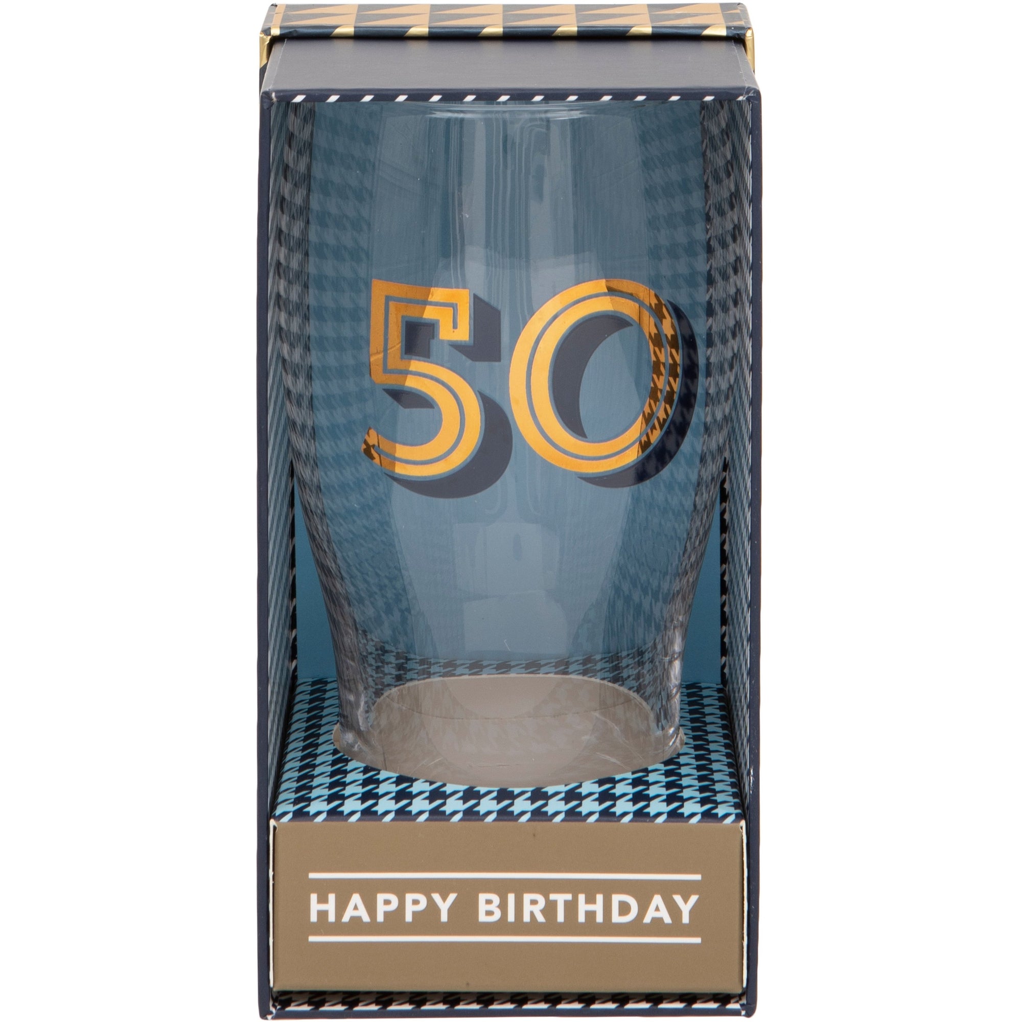 Gold Collection 50th Birthday Beer Pint Glass