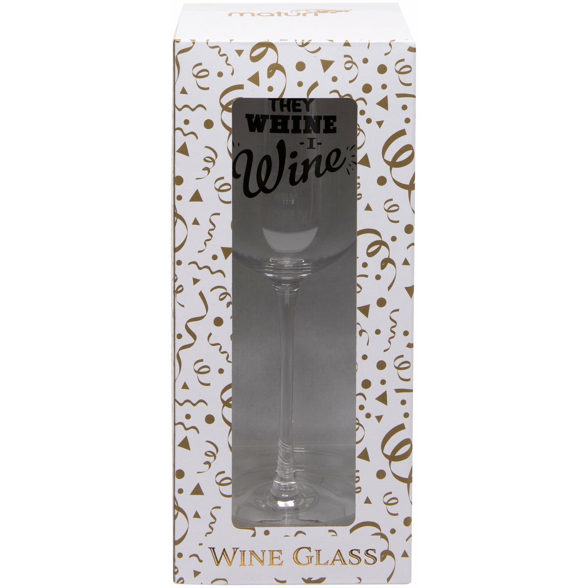 &#39;They Whine, I Wine&#39; Wine Glass in Box