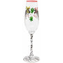 Hand Painted Zebra Champagne Flute