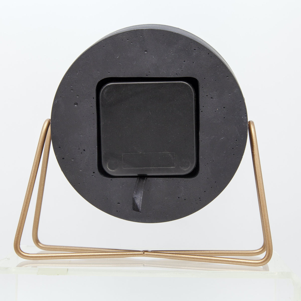 NeXtime - Table clock – 17.5 x 15.5 x 5 cm - Polyresin - Black