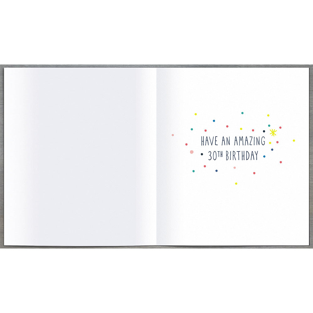 30 Neon Birthday Greetings Card