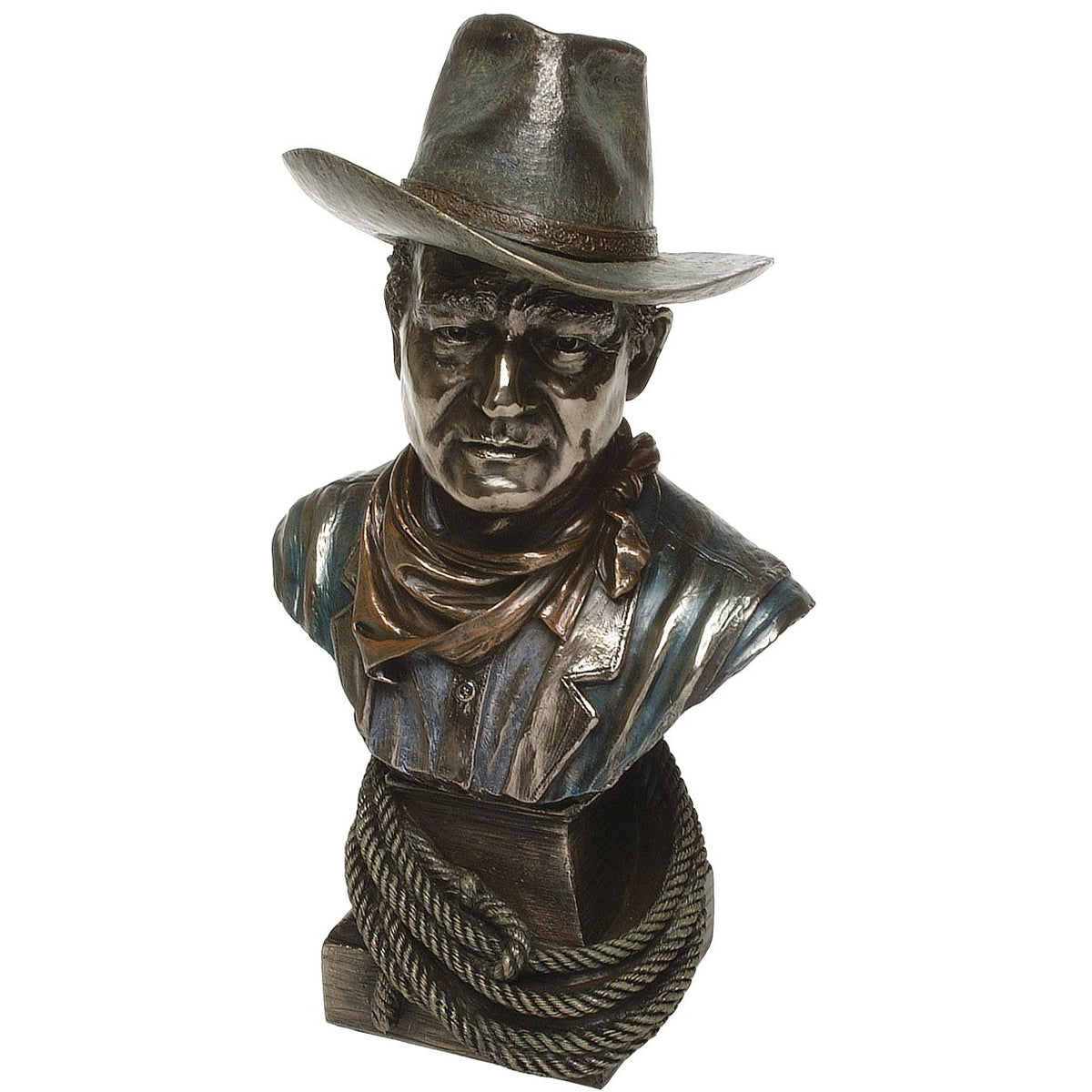 John Wayne Bronze Bust Figurine