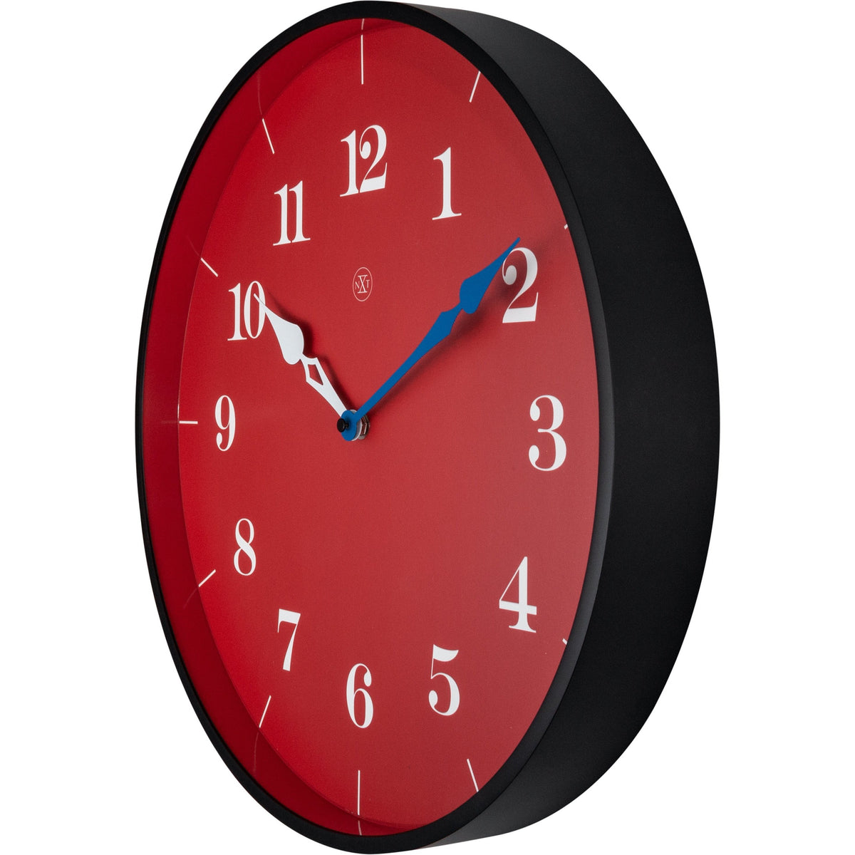 nXt - Wall clock - Ø 40 cm - Plastic - Red - &#39;Arthur&#39;