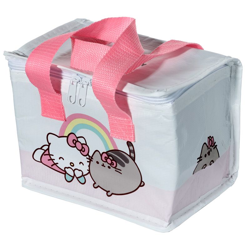 Recycled Plastic Bottle RPET Reusable Cool Bag Lunch Bag - Hello Kitty &amp; Pusheen
