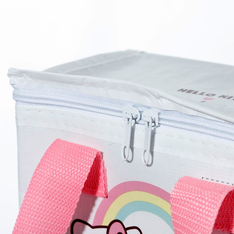 Recycled Plastic Bottle RPET Reusable Cool Bag Lunch Bag - Hello Kitty &amp; Pusheen Zips