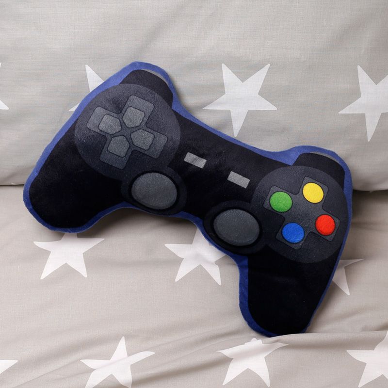 Game Over Game Controller Shaped Plush Cushion