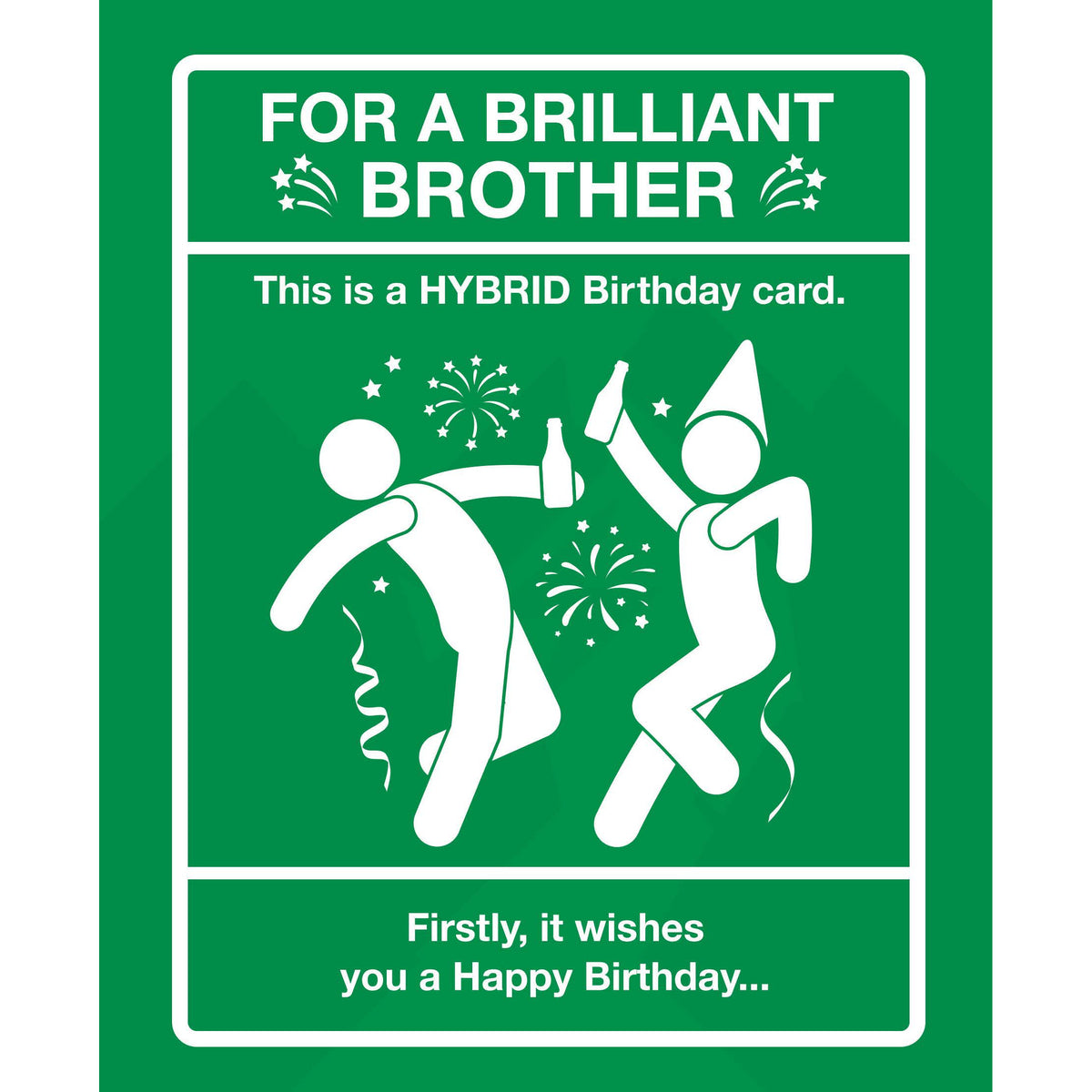 Brilliant Brother Birthday Greetings Card