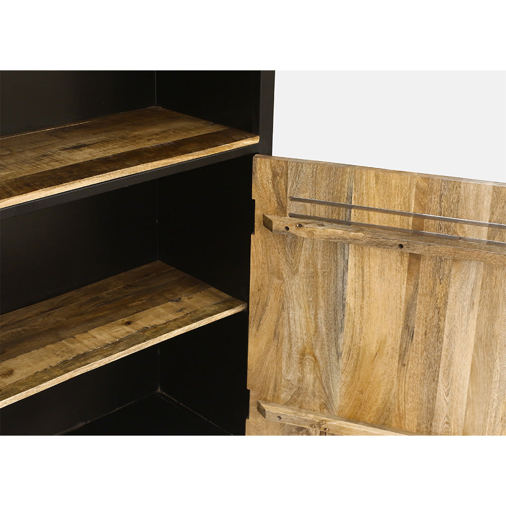 Frais Wood &amp; Metal Tall Bookcase