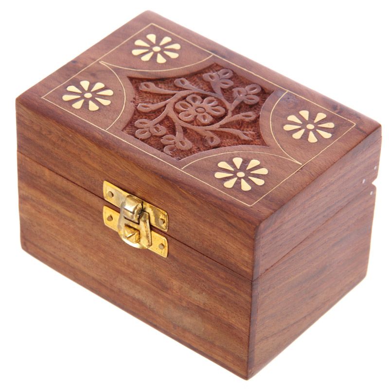 Sheesham Wood Essential Oil Box - Space for 6 Bottles