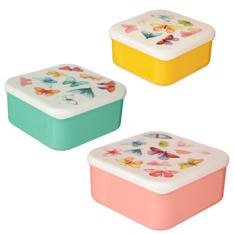 Set of 3 Lunch Box Snack Pots M/L/XL - Butterfly House Pick of the Bunch