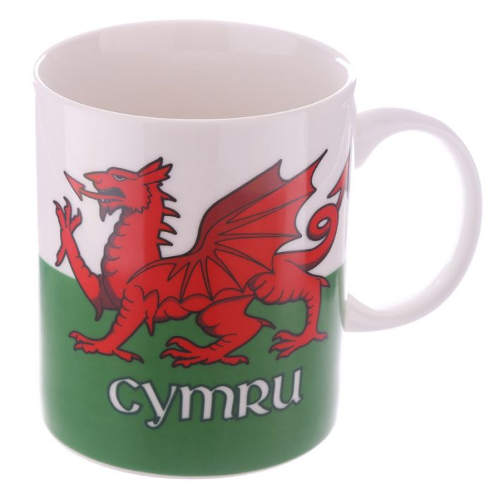 Welsh Flag Fine China Mug