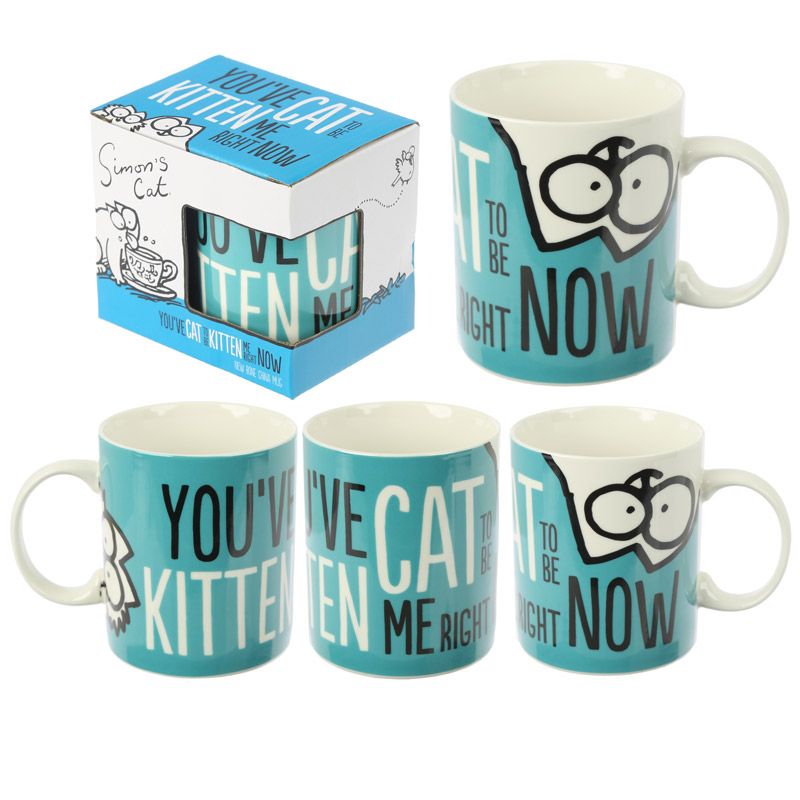 Kitten Slogan Simon&#39;s Cat Porcelain Mug