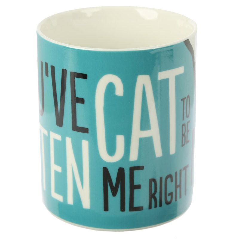 Kitten Slogan Simon&#39;s Cat Porcelain Mug Front