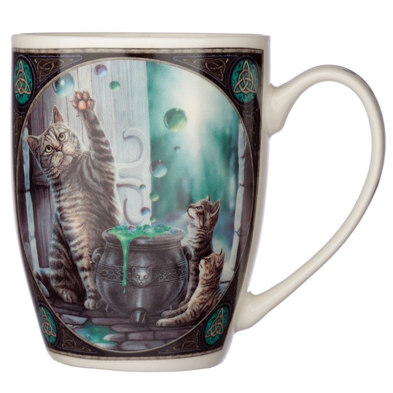 Lisa Parker Hubble Bubble Cat and Kittens Porcelain Mug