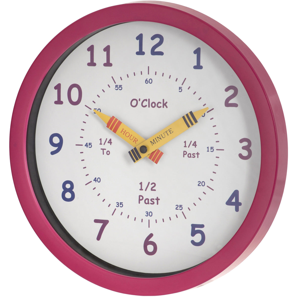Learn the Time Wall Clock in Pink